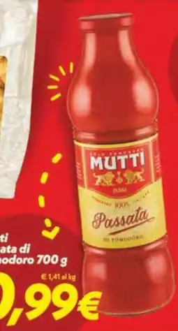 Iper Super Conveniente Passata di Pomodoro Mutti offerta