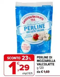 Iperal PERLINE DI MOZZARELLA VALCOLATTE offerta