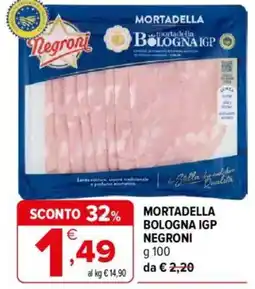 Iperal Mortadella Bologna IGP Negroni offerta