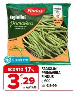 Iperal Fagiolini Primavera Findus offerta