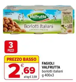 Iperal Fagioli Valfrutta offerta
