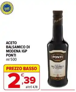 Iperal Aceto Balsamico di Modena IGP Ponti offerta