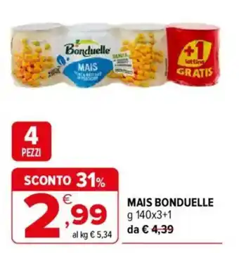 Iperal MAIS BONDUELLE offerta