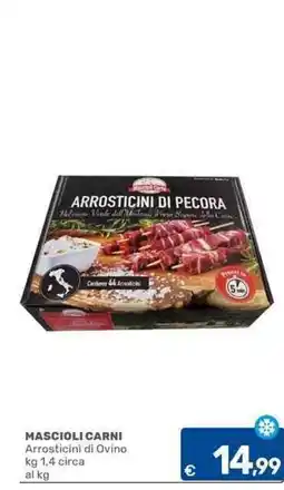 C+C Cash and Carry MASCIOLI CARNI Arrosticini di Ovino offerta