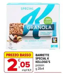 Iperal BARRETTE SPECIAL K KELLOGG'S protein offerta