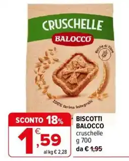 Iperal Biscotti Balocco cruschelle offerta