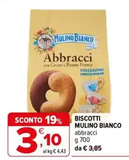 Iperal Biscotti Mulino Bianco abbracci offerta