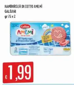 Sisa Hamburger di cotto Amemi Galbani offerta
