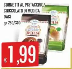 Sisa Cornetti al pistacchio/cioccolato di Modica DAIS offerta