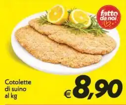 Iper Super Conveniente Cotolette di suino offerta