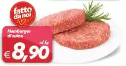 Iper Super Conveniente Hamburger di suino offerta