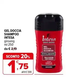 Iperal Intesa Gel Doccia Shampoo Ginseng offerta
