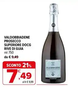 Iperal Valdobbiadene Prosecco Superiore DOCG Rive di Guia offerta