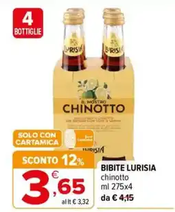 Iperal Bibite Lurisia chinotto offerta
