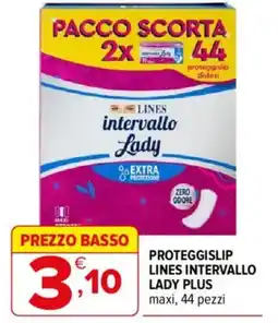 Iperal PROTEGGISLIP LINES INTERVALLO LADY PLUS offerta