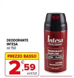 Iperal Deodorante Intesa offerta