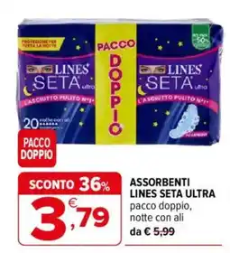 Iperal ASSORBENTI LINES SETA ULTRA offerta