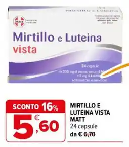Iperal Mirtillo e Luteina vista MATT offerta