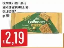 Sisa Cracker Protein-G Galbusera offerta
