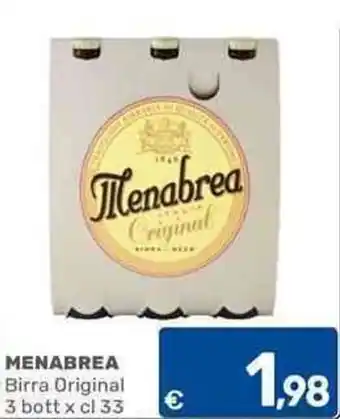 C+C Cash and Carry Menabrea Birra Original offerta