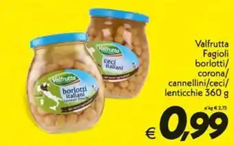 Iper Super Conveniente Valfrutta Fagioli borlotti/corona/cannellini/ceci/lenticchie offerta