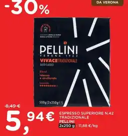Poli ESPRESSO SUPERIORE N.42 TRADIZIONALE PELLINI offerta