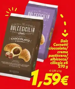 Iper Super Conveniente Dais Cornetti cioccolato offerta