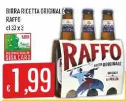 Sisa Birra Ricetta Originale Raffo offerta