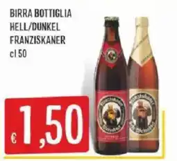Sisa Birra Bottiglia Hell/Dunkel Franziskaner offerta