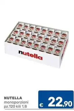 C+C Cash and Carry Nutella monoporzioni offerta