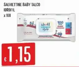 Sisa Salviettine baby talco idrofil offerta