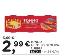 Poli Tonno all'olio di oliva Auriga offerta