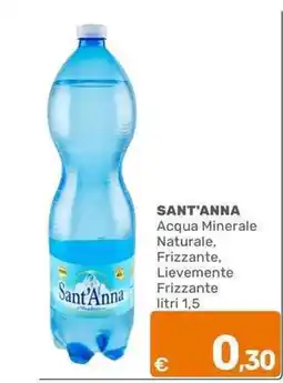 C+C Cash and Carry Sant'Anna Acqua Minerale Naturale Frizzante Lievemente Frizzante offerta
