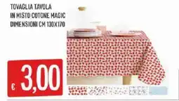 Sisa Tovaglia tavola in misto cotone magic offerta
