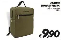 Iper Super Conveniente FABOSS SUMMER FIESTA zaino termico offerta