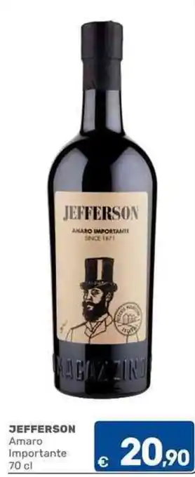C+C Cash and Carry JEFFERSON Amaro Importante offerta
