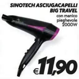 Iper Super Conveniente SINOTECH ASCIUGACAPELLI BIG TRAVEL offerta