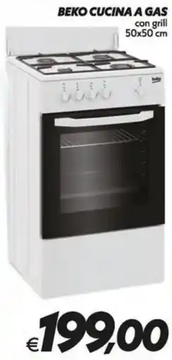 Iper Super Conveniente Beko cucina a gas con grill offerta