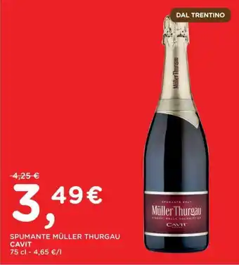 Poli SPUMANTE MÜLLER THURGAU CAVIT offerta