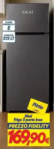 Iper Super Conveniente Akai Frigo 2 porte inox offerta