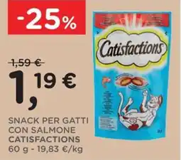 Poli SNACK PER GATTI CON SALMONE CATISFACTIONS offerta