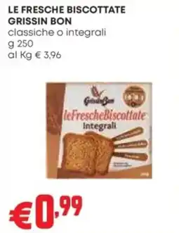 Pam Le Fresche Biscottate Grissin Bon Integrali offerta