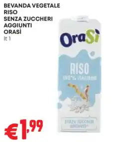 Pam Beveranda vegetale riso senza zuccheri aggiunti Orasi offerta