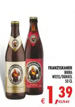 Deco Supermercati Franziskaner Birra Weiss/Dunkel offerta