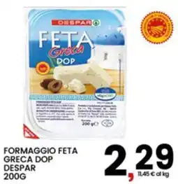 Interspar FORMAGGIO FETA GRECA DOP DESPAR offerta
