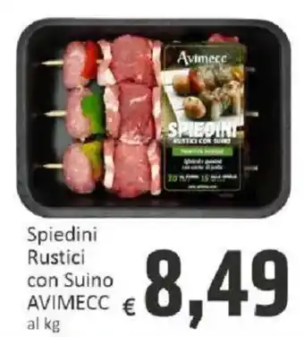 Paghi Poco Spiedini Rustici con Suino AVIMECC offerta