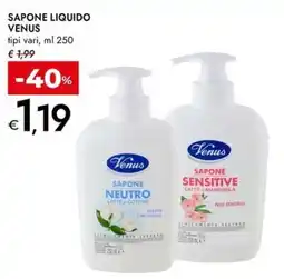 Bennet Sapone liquido Venus offerta