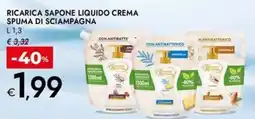 Bennet Ricarica Sapone Liquido Crema Spuma di Sciampagna offerta