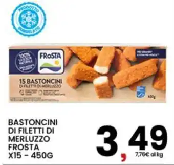Interspar Bastoncini di filetti di merluzzo Frosta offerta