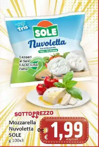Paghi Poco Mozzarella Nuvoletta SOLE offerta